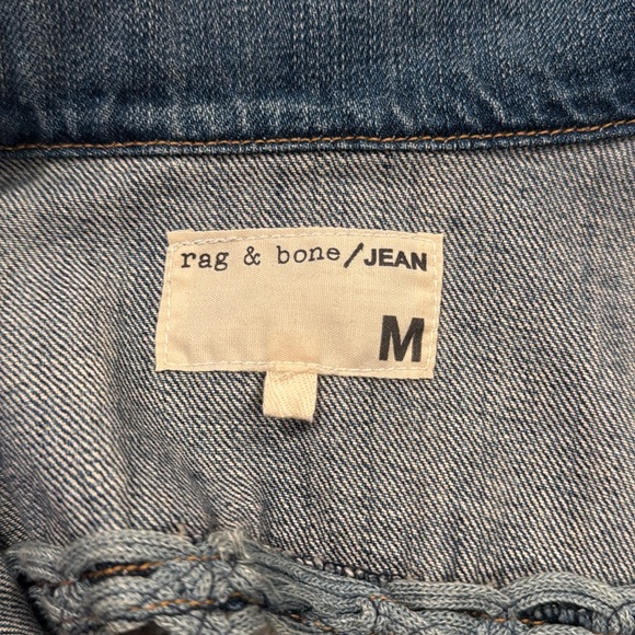 Rag & Bone Denim Jacket w/ Crochet Detail - Picture 3 of 4